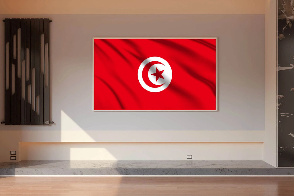 Tunisia National Flag Wall Art - beink online art store