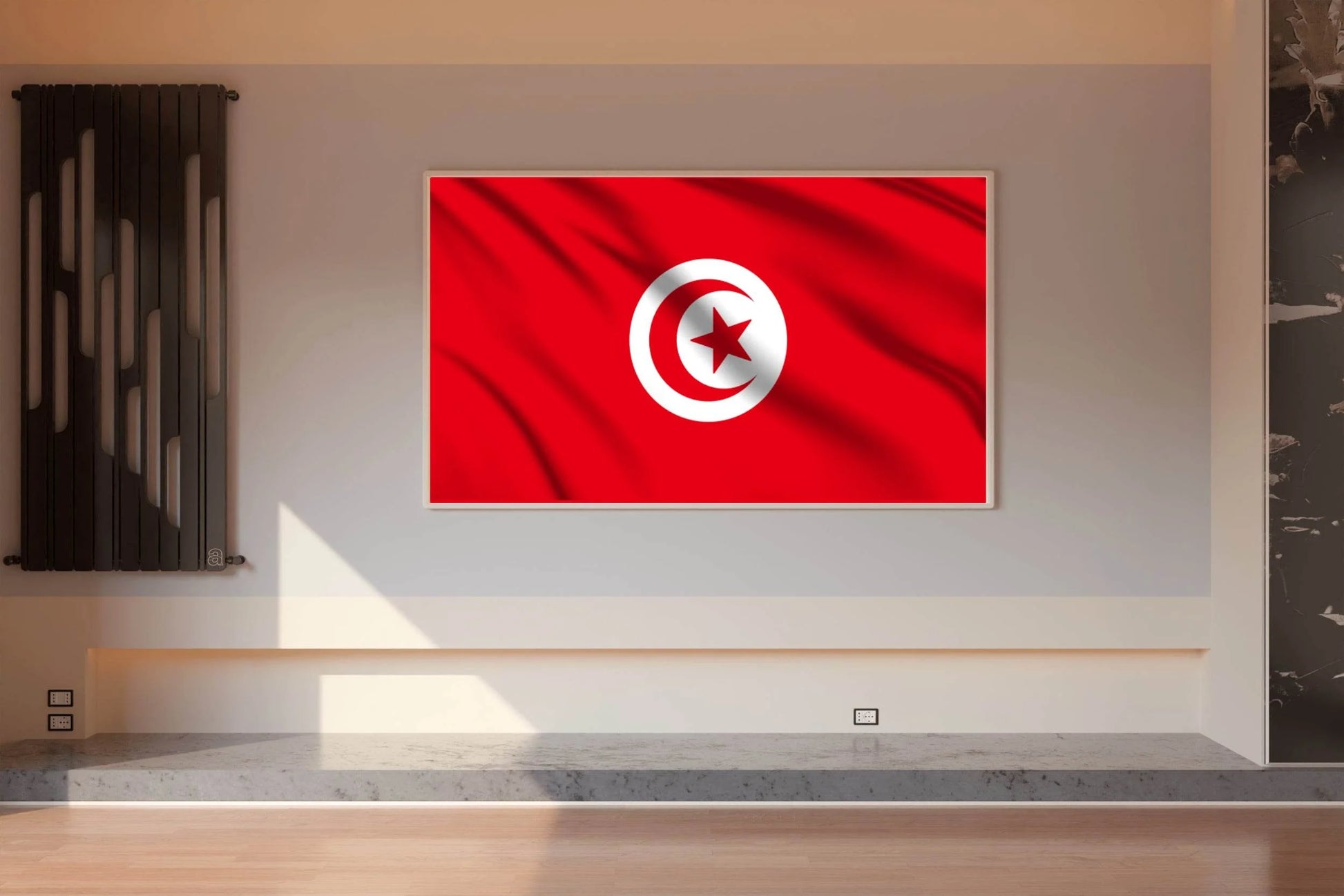 Tunisia National Flag Wall Art - beink online art store