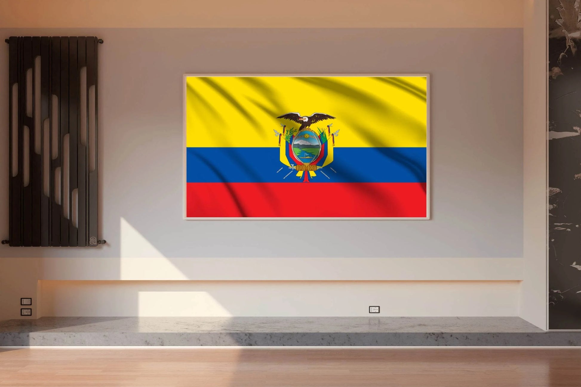 Ecuador National Flag Wall Art - beink online art store