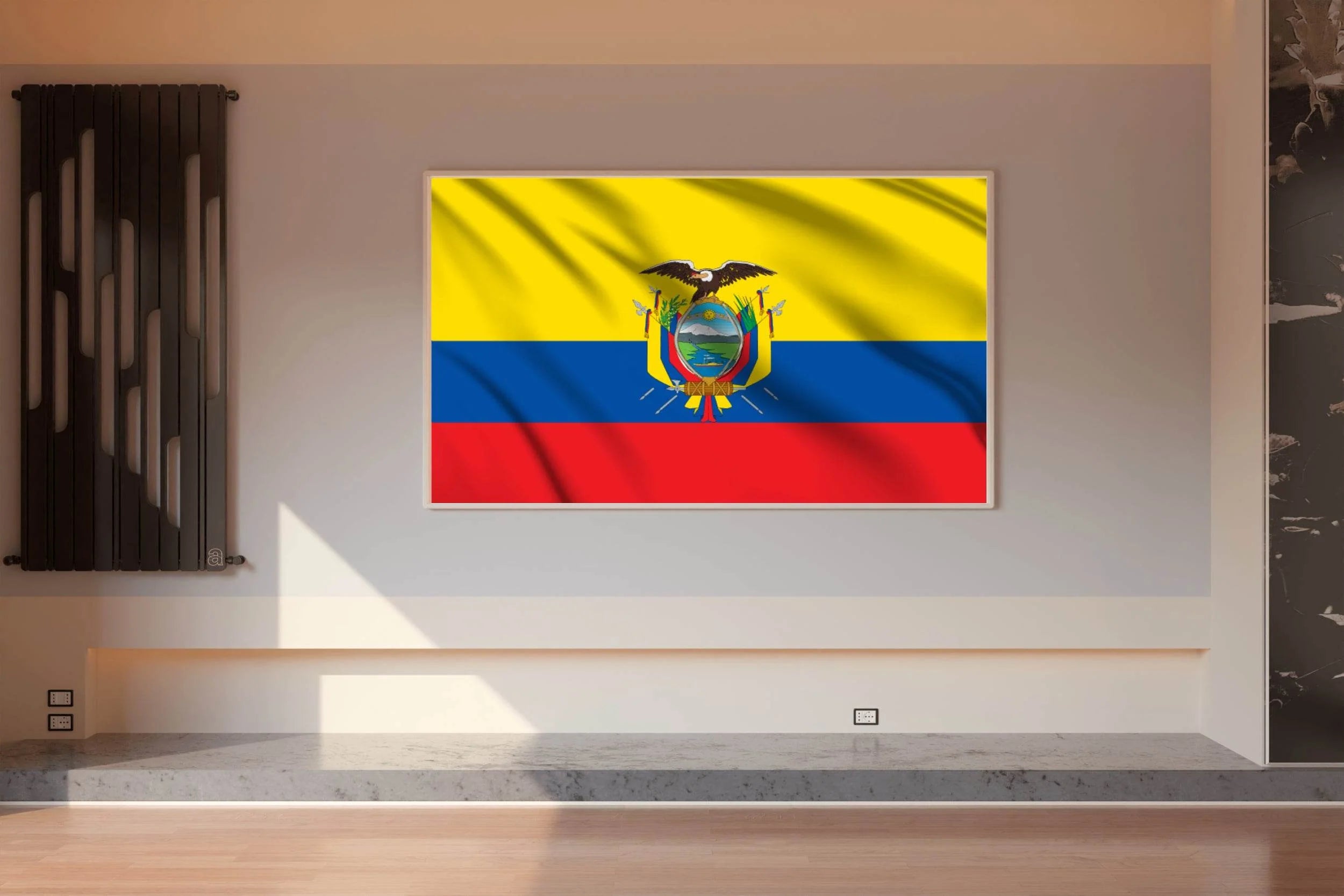 Ecuador National Flag Wall Art - beink online art store