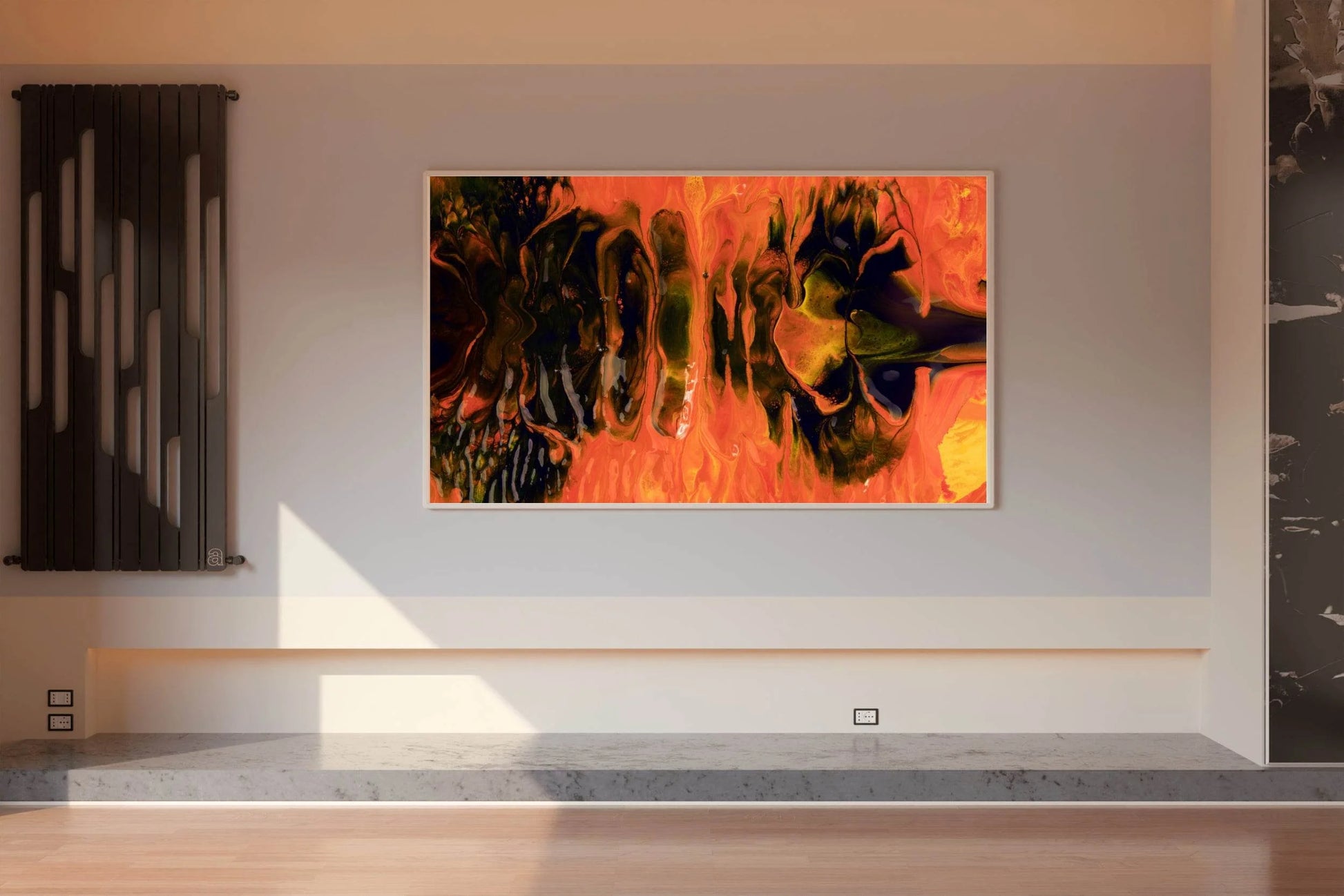 Fire Through Abstract Wall Art - beink online art store