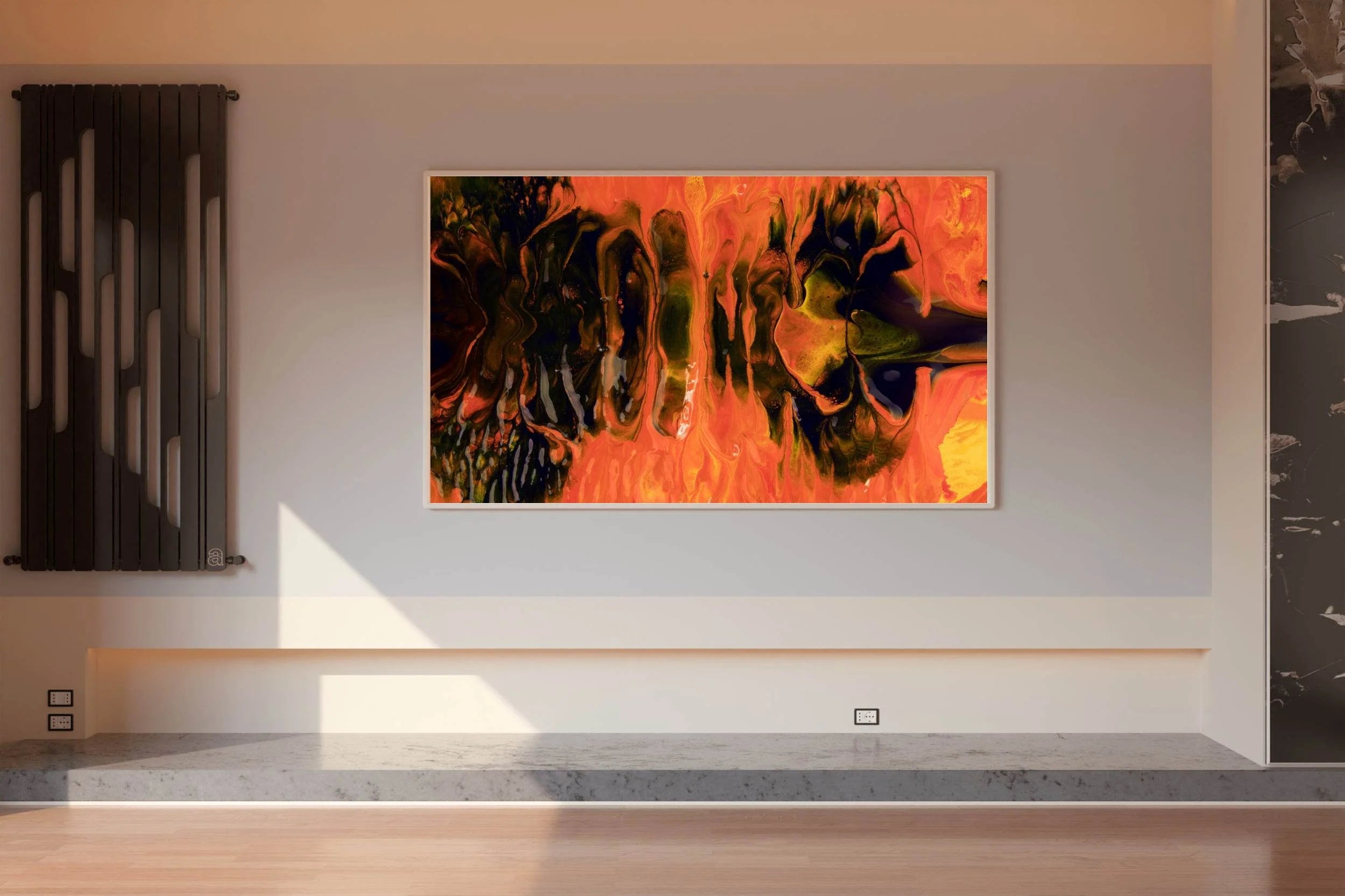 Fire Through Abstract Wall Art - beink online art store