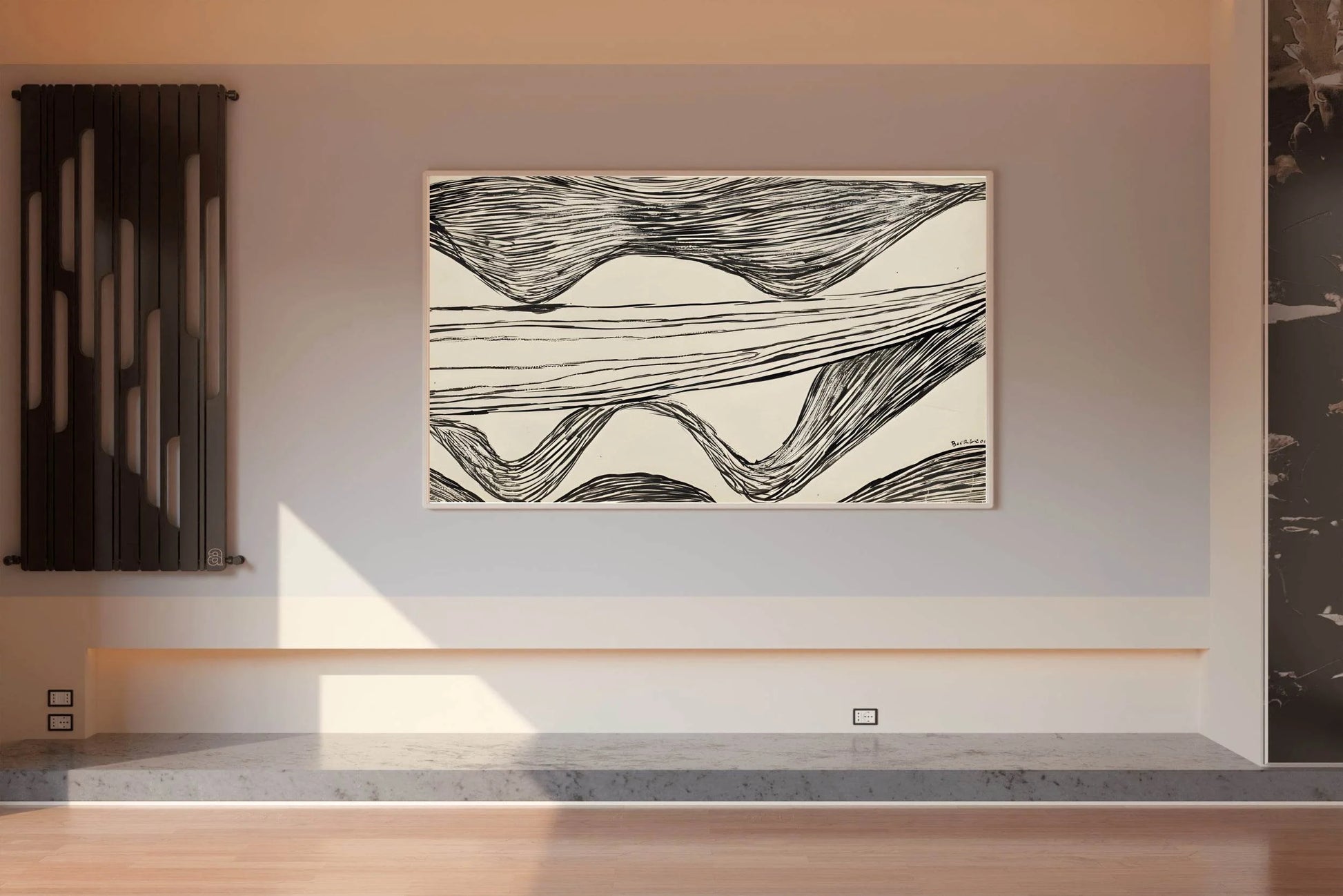Intertwined Charcoal Lines Wall Art - beink online art store