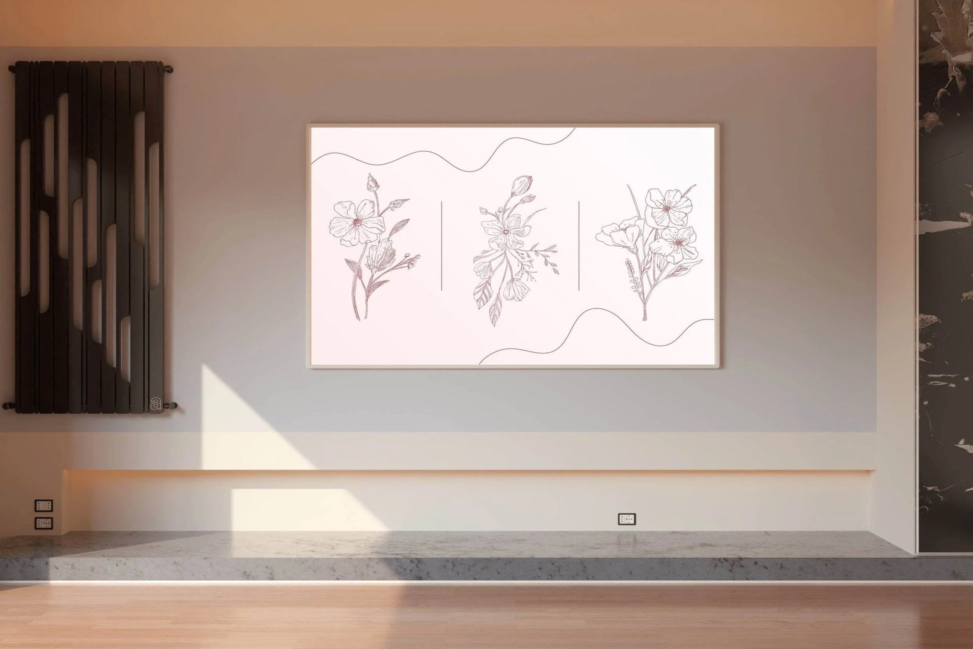 Design of Calendula Officinalis Flowers Wall Art - beink online art store