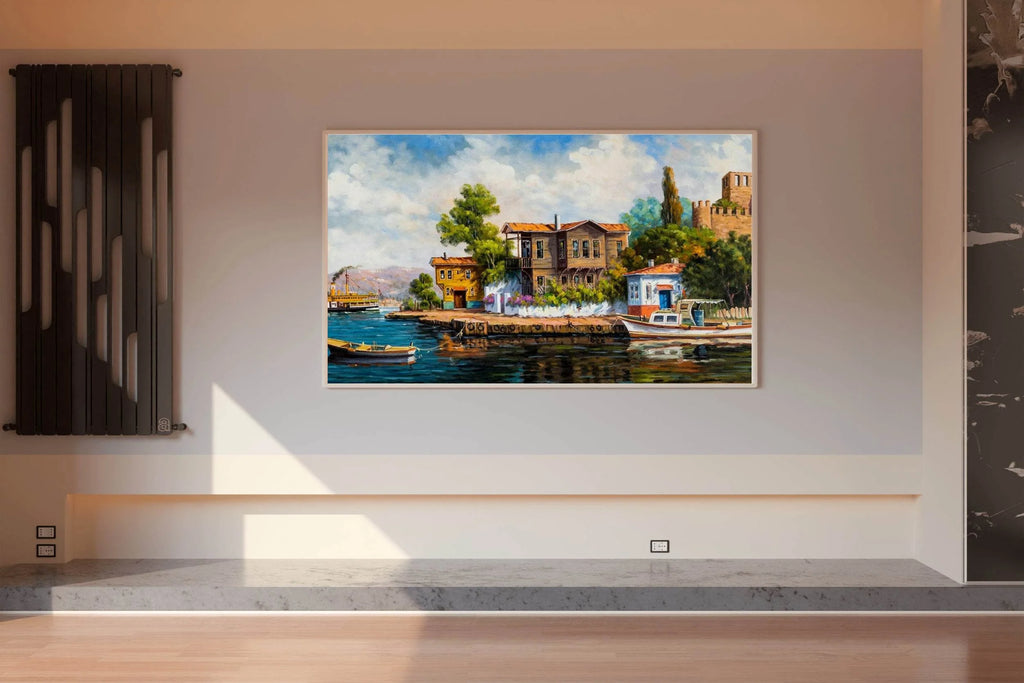 Beautiful Anchorage For Fishermen Wall Art - beink online art store