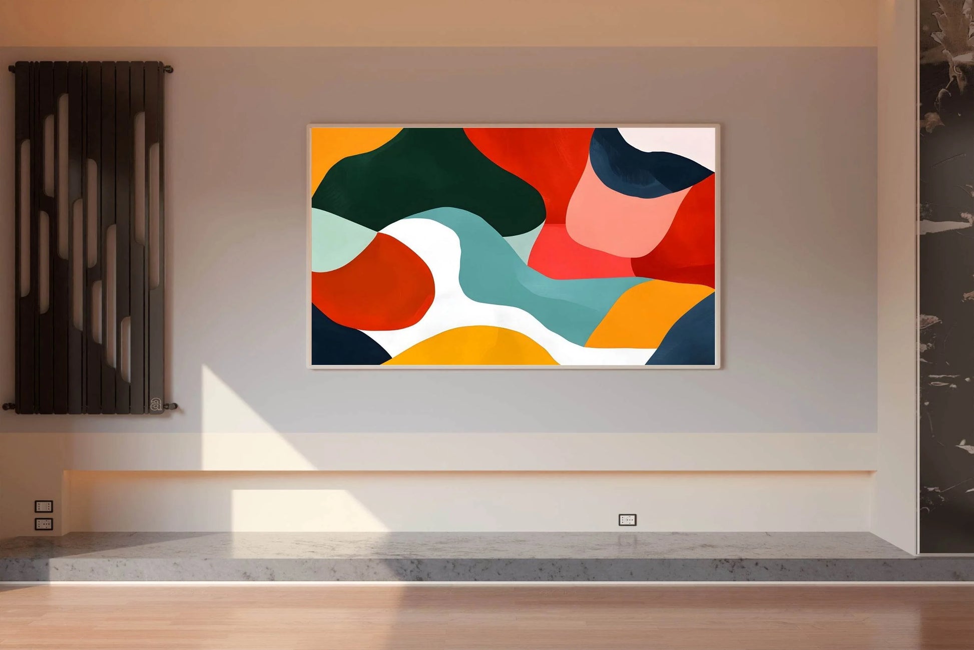 Colorful abstract Painting of Irregular Shapes - beink online art store