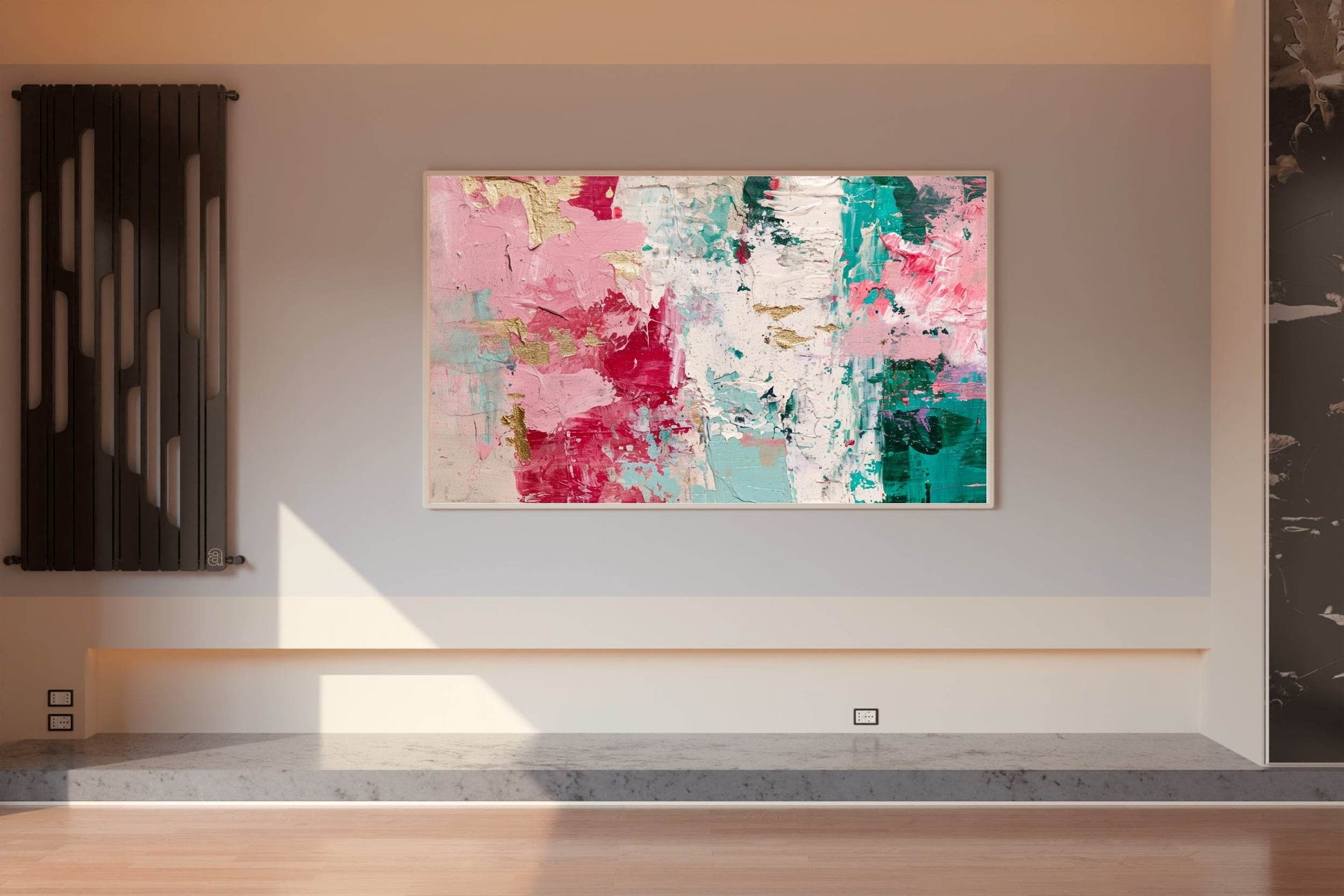 Hand Painted Oil Painting Pink Abstract - beink online art store