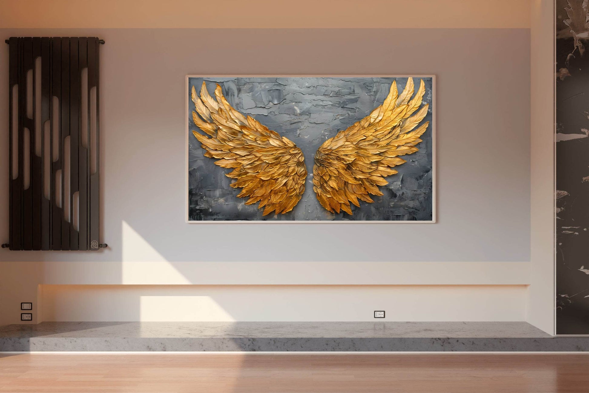 Golden Wings Painting Wall Art - beink online art store