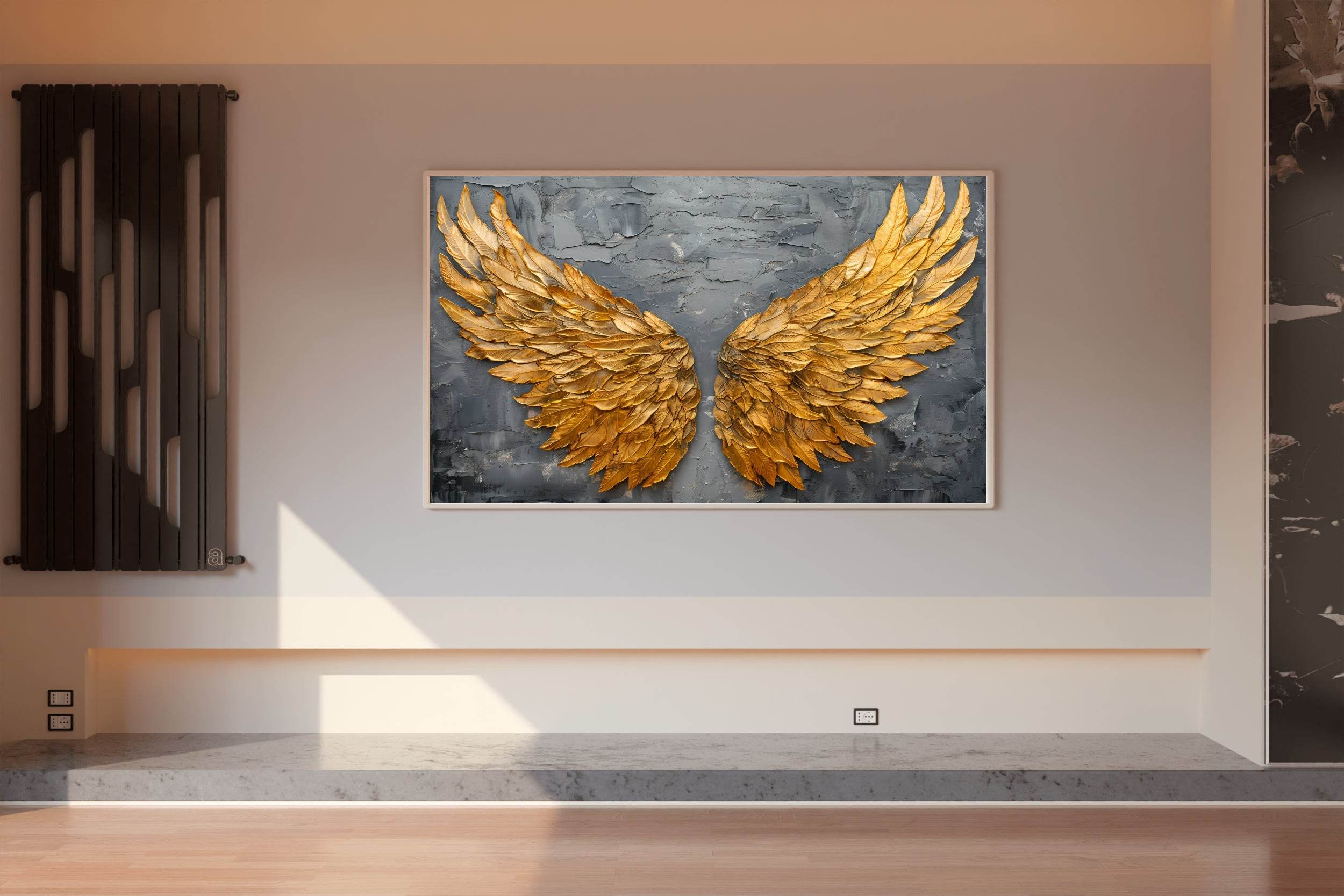 Golden Wings Painting Wall Art - beink online art store