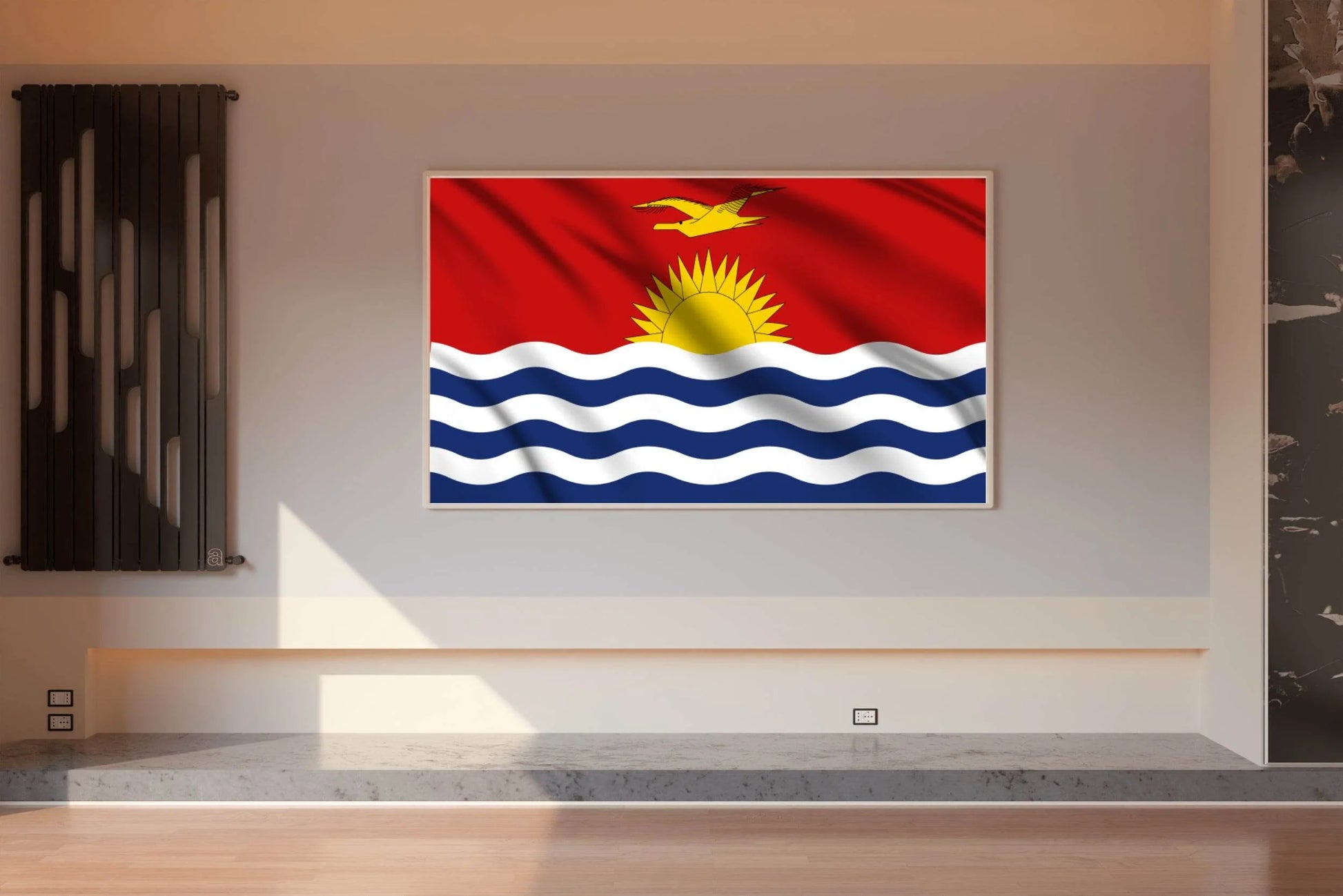 Kiribati National Flag Wall Art - beink online art store