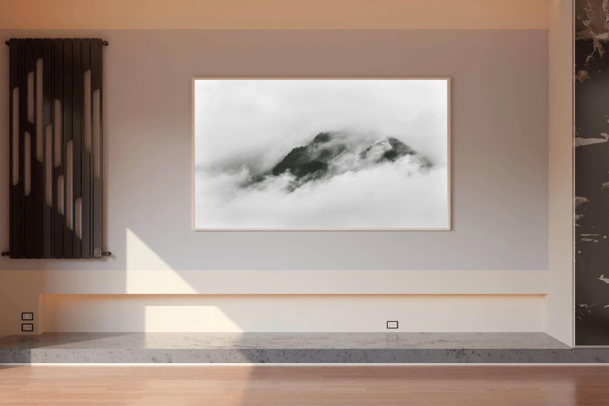 Misty Mountain Black & White Wall Art - beink online art store