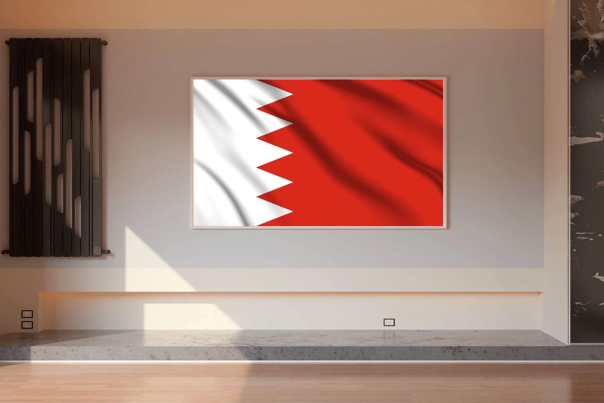 Bahrain National Flag Wall Art - beink online art store