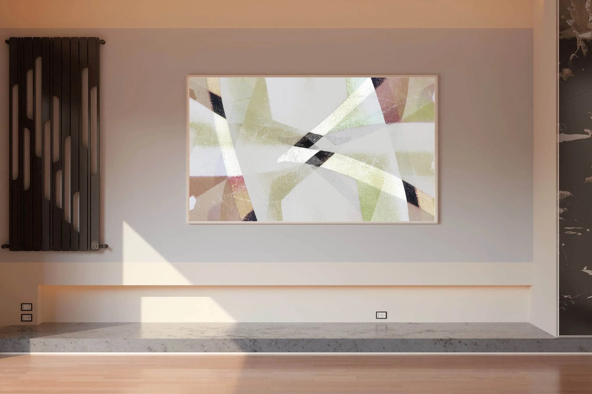 Geometric Patchwork Abstract Wall Art - beink online art store