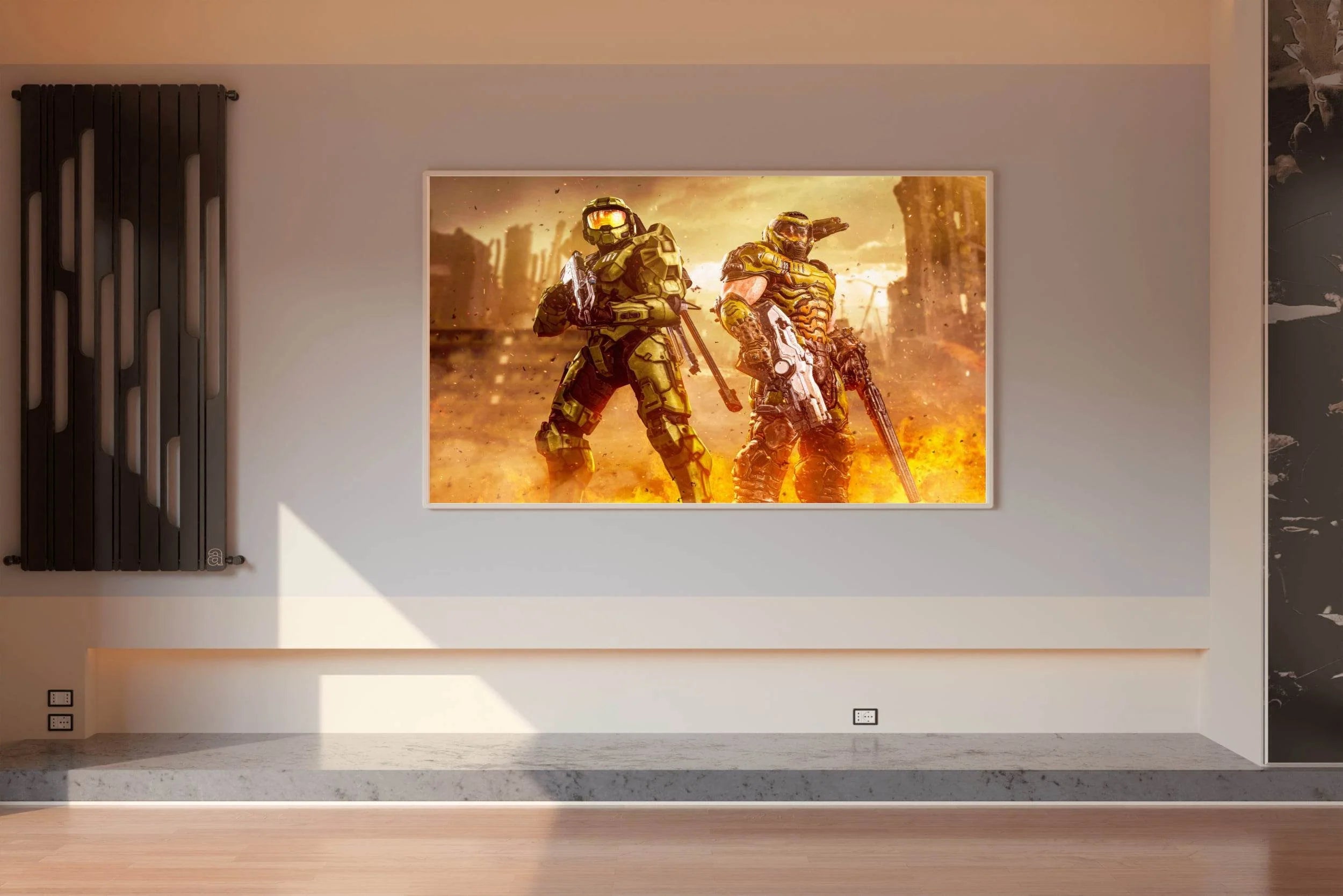 HALO AND DOOM Slayer Gaming Wall Art - beink online art store