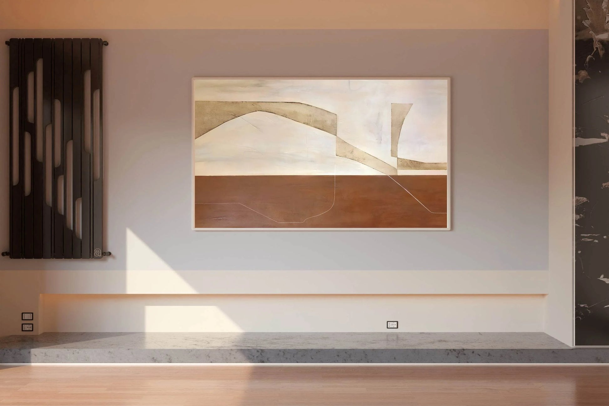 Solid, Grounded Shapes Modern Wall Art - beink online art store