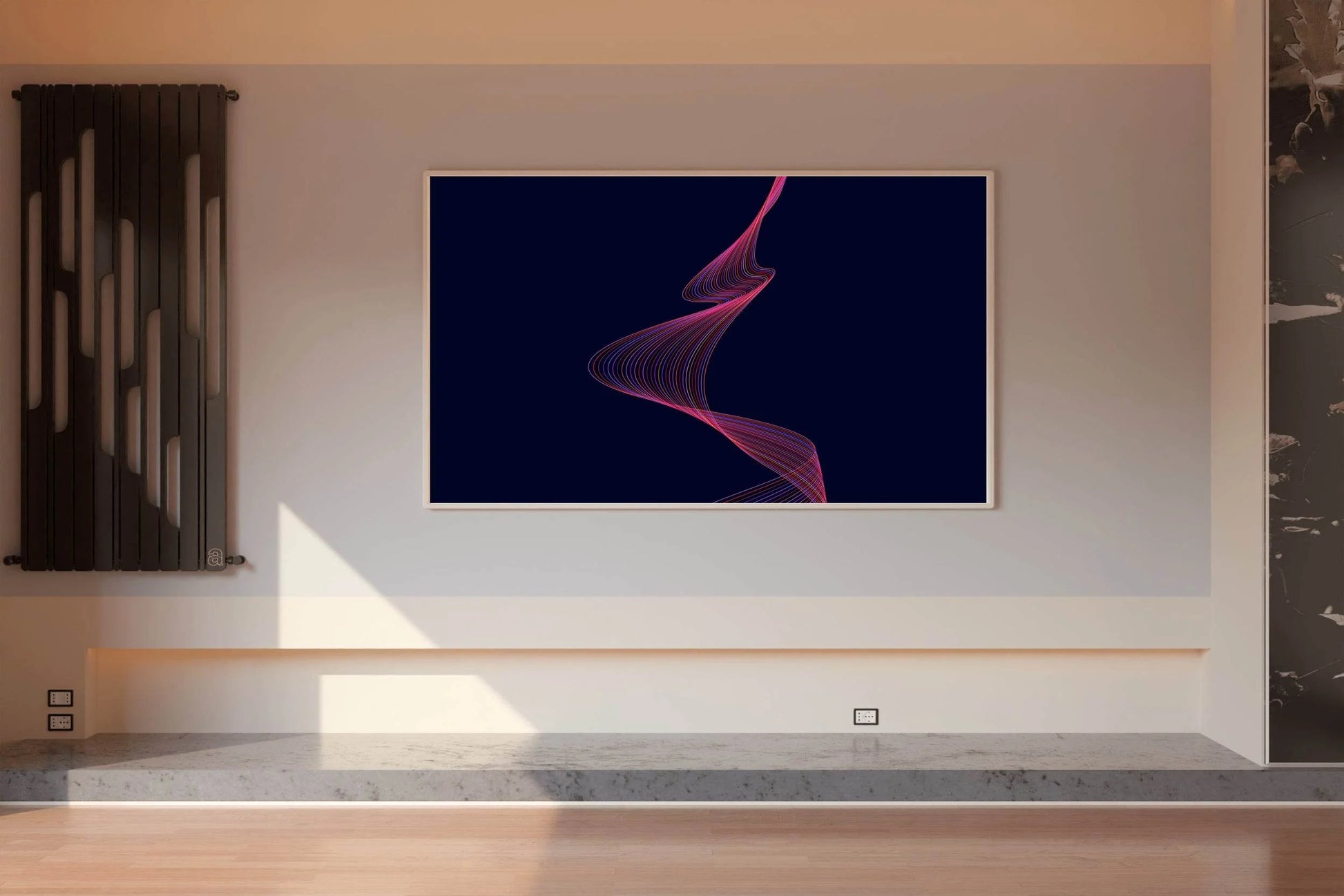 Technology Line Wave Abstract Wall Art - beink online art store