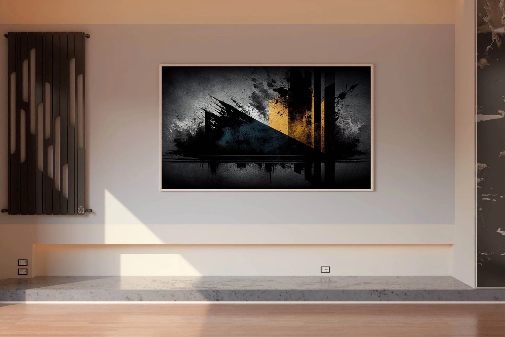 Grunge Dirty Old Stained Abstract Wall Art - beink online art store