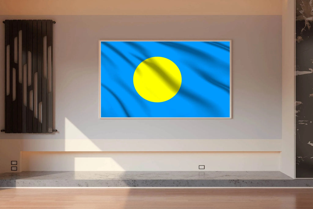 Palau National Flag Wall Art - beink online art store