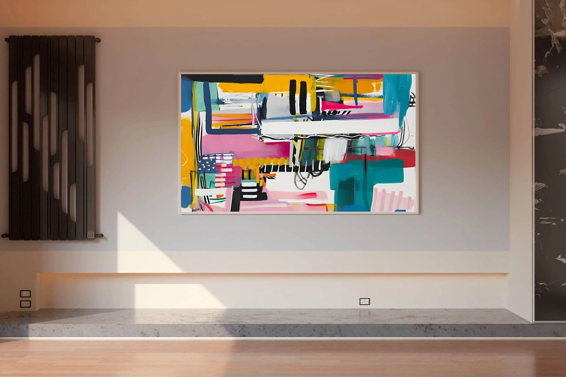 Colorful Abstract Acrylic Art Stripes - beink online art store