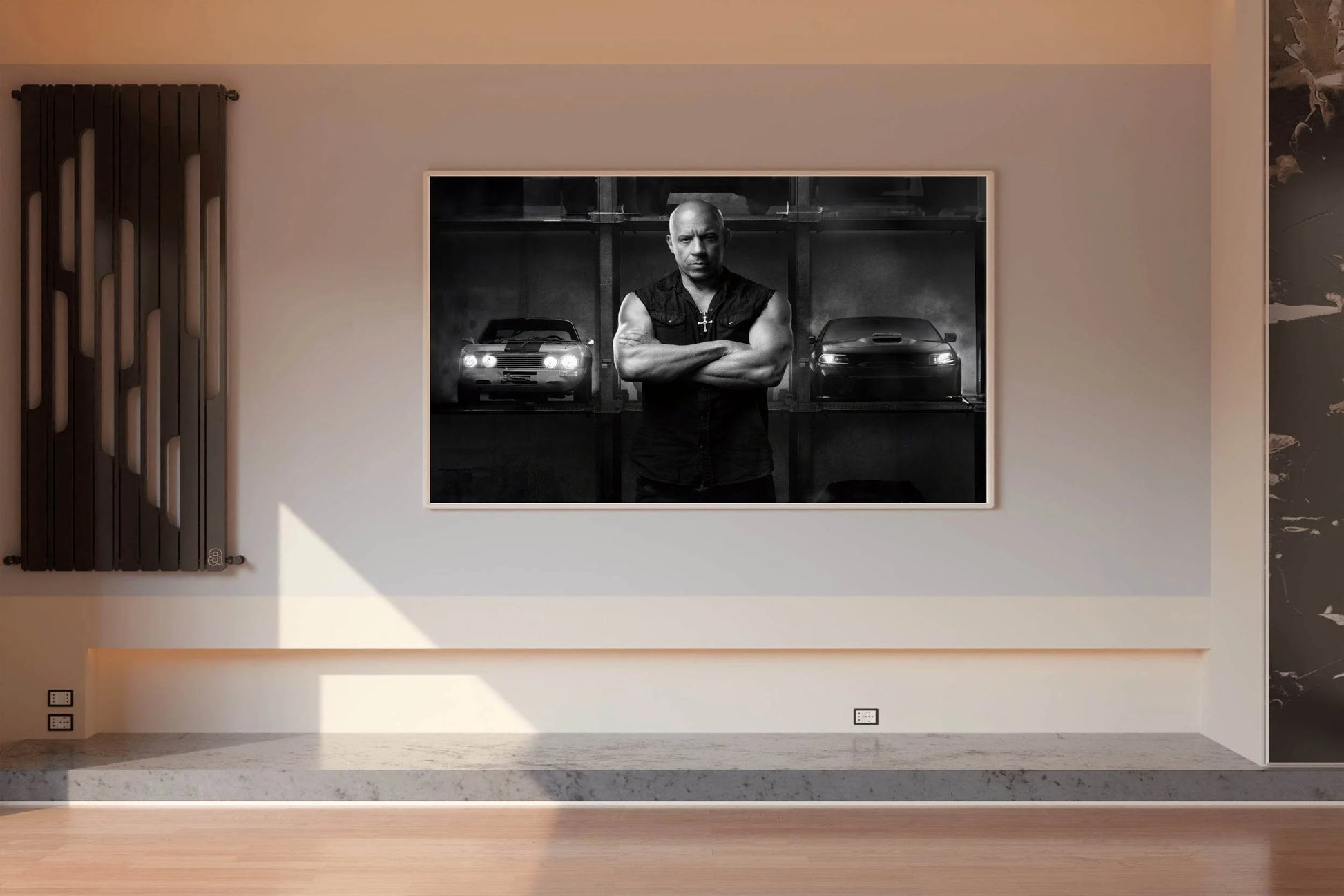 Vin Diesel Black & White Wall Art - beink online art store