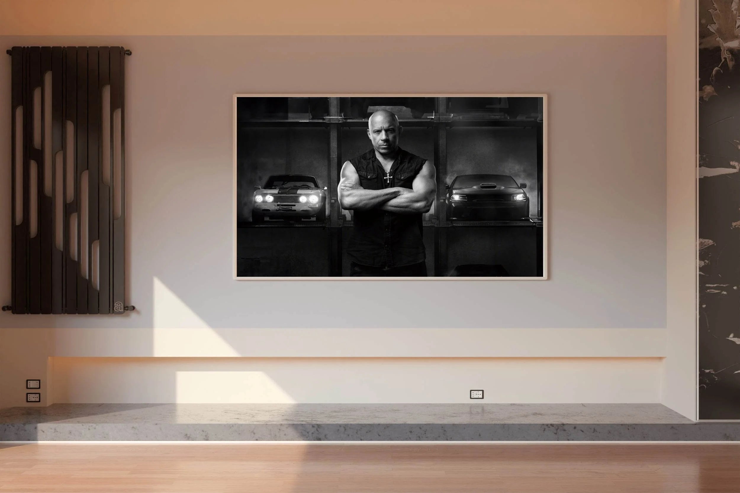 Vin Diesel Black & White Wall Art - beink online art store