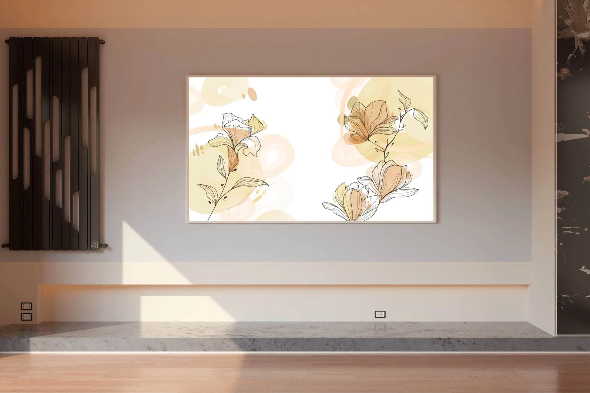 Stephanotis Flower Branch Wall Art - beink online art store