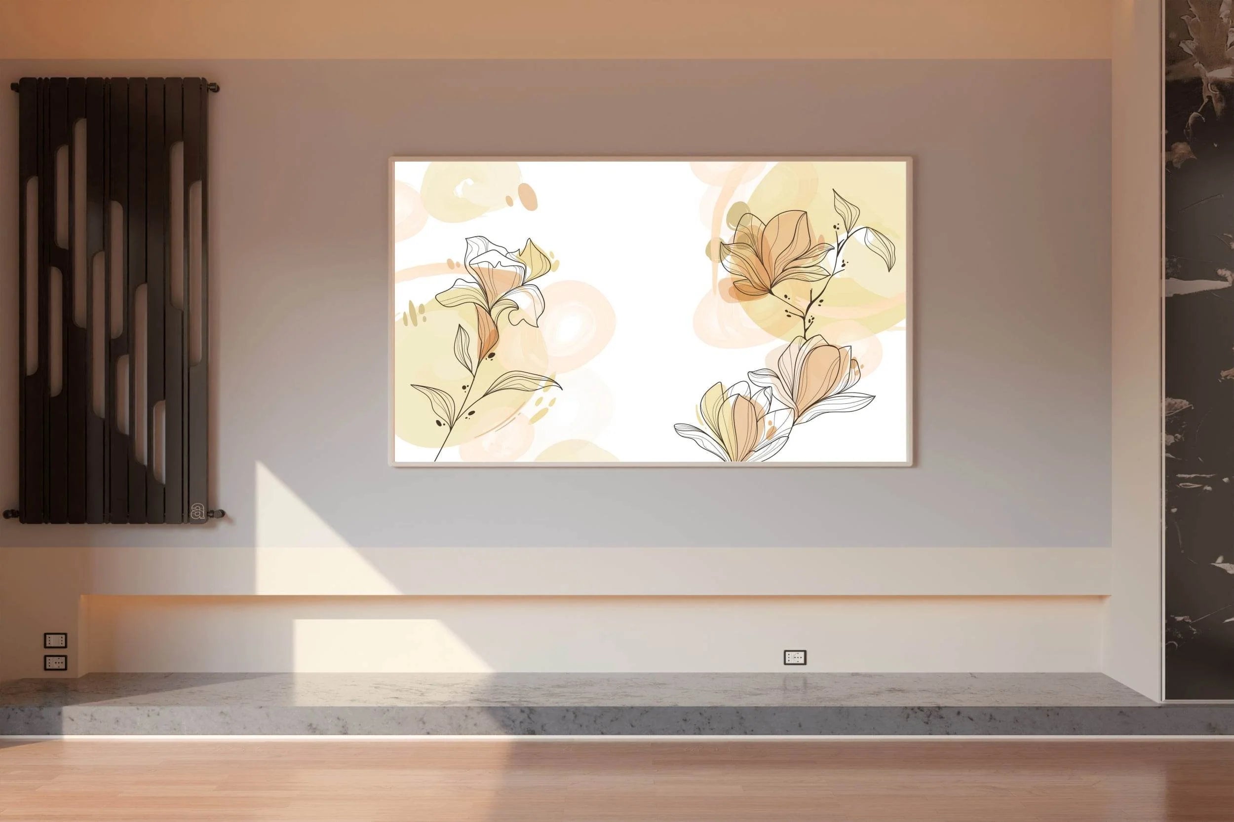 Stephanotis Flower Branch Wall Art - beink online art store