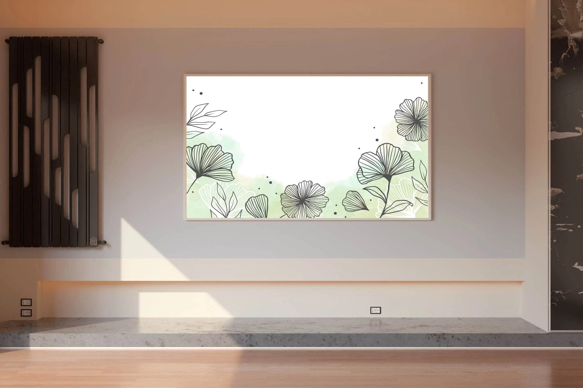 Camellia Flower Leaves Wall Art - beink online art store