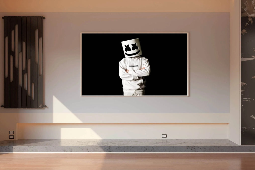 Marshmello Black & White Wall Art - beink online art store