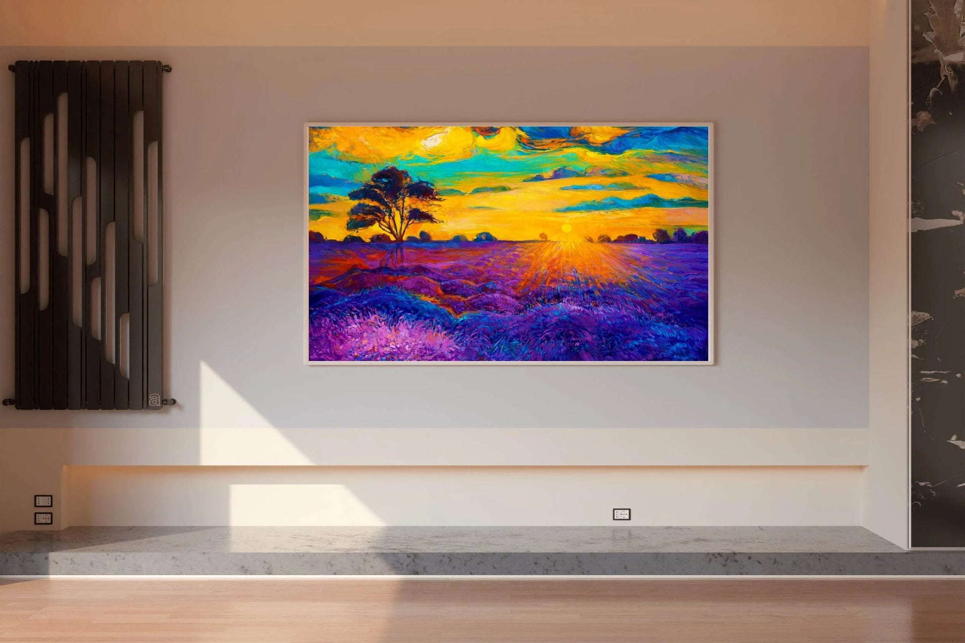 Painting Sunset In The Wheat Field Wall Art - beink online art store