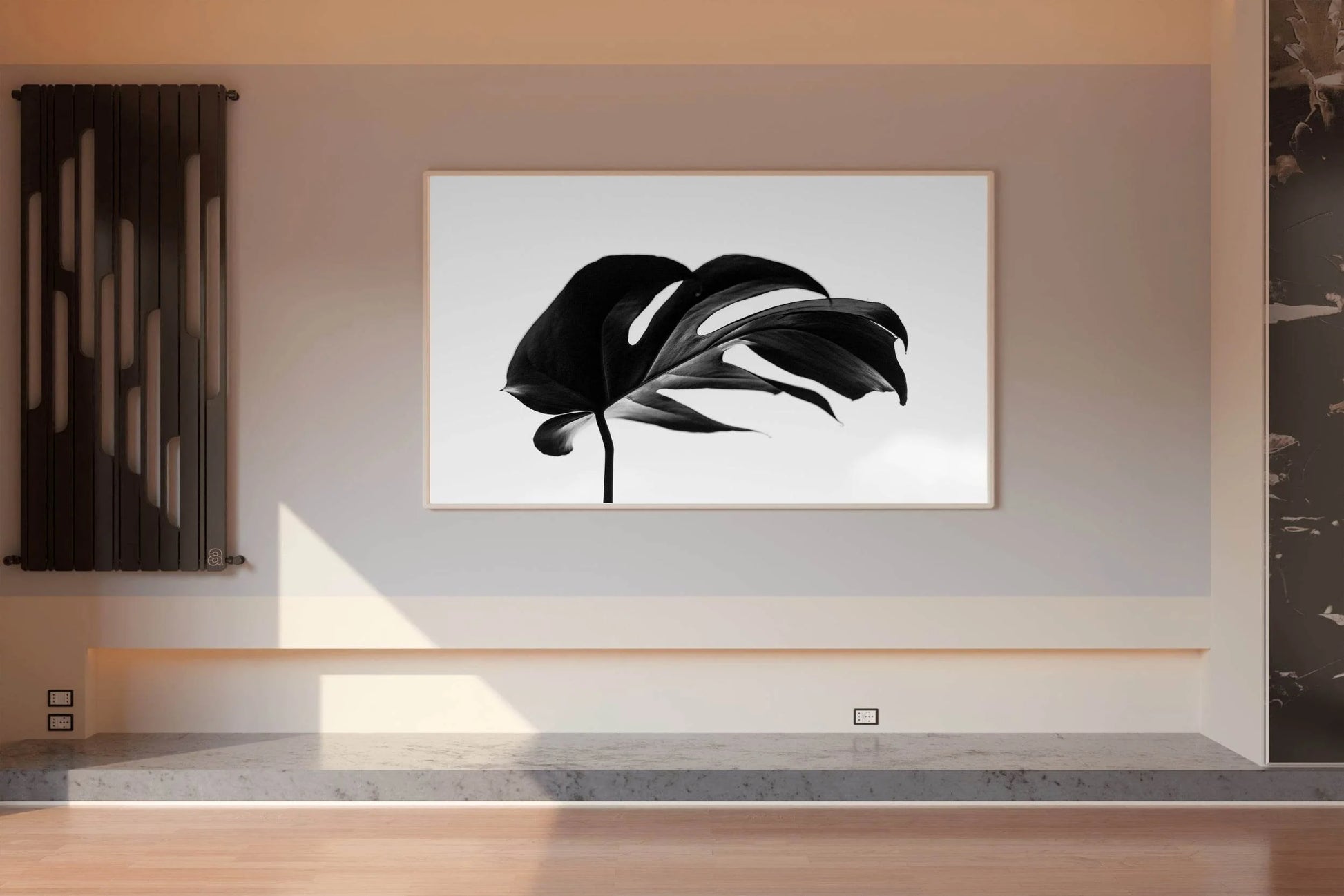 Monstera Deliciosa Black & White Wall Art - beink online art store
