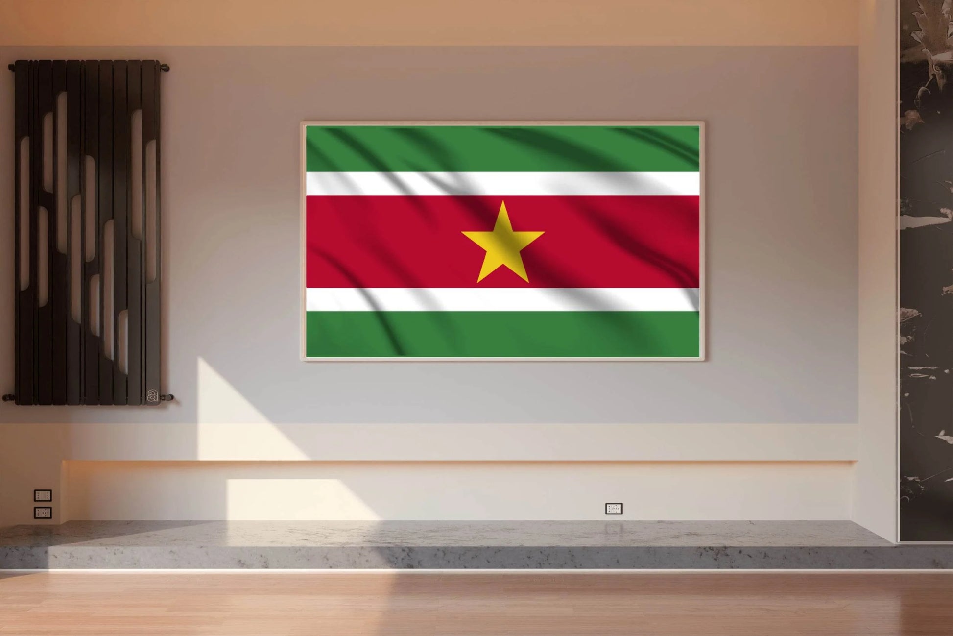 Suriname National Flag Wall Art - beink online art store