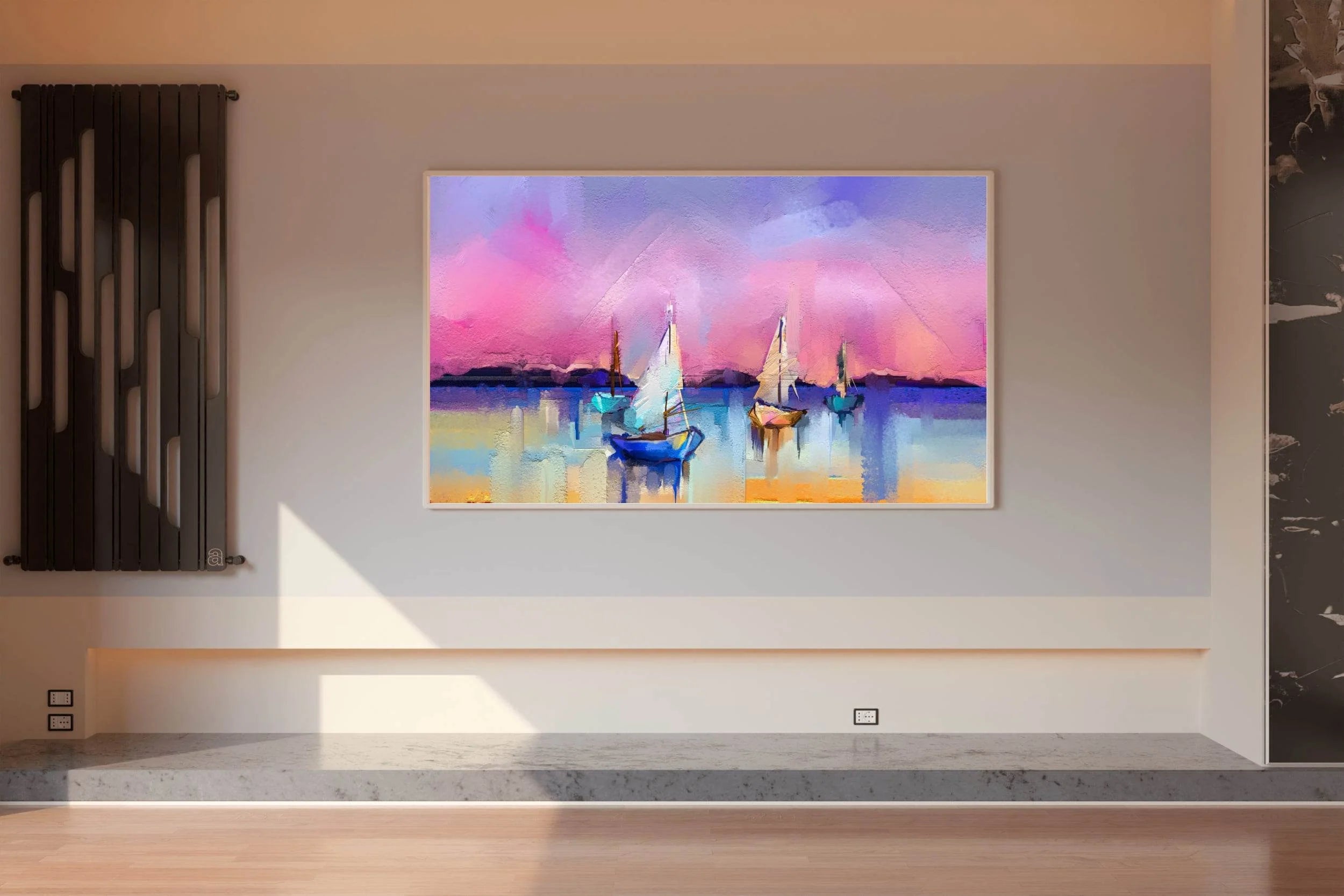 Watercolor Painting of Sailboats Wall Art - beink online art store