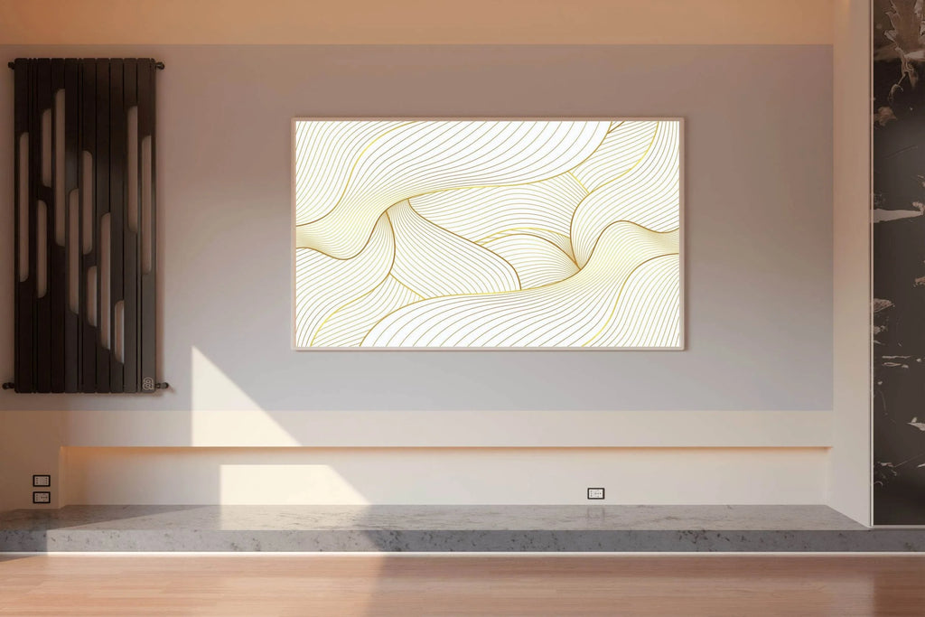 Golden Lines Are Intertwined Wall Art - beink online art store