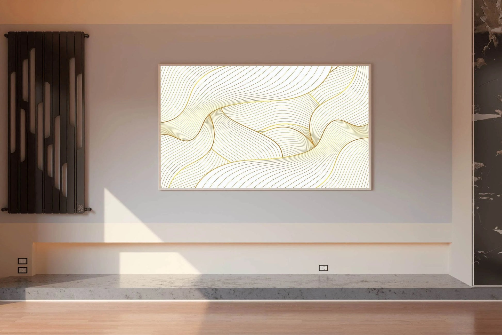 Golden Lines Are Intertwined Wall Art - beink online art store