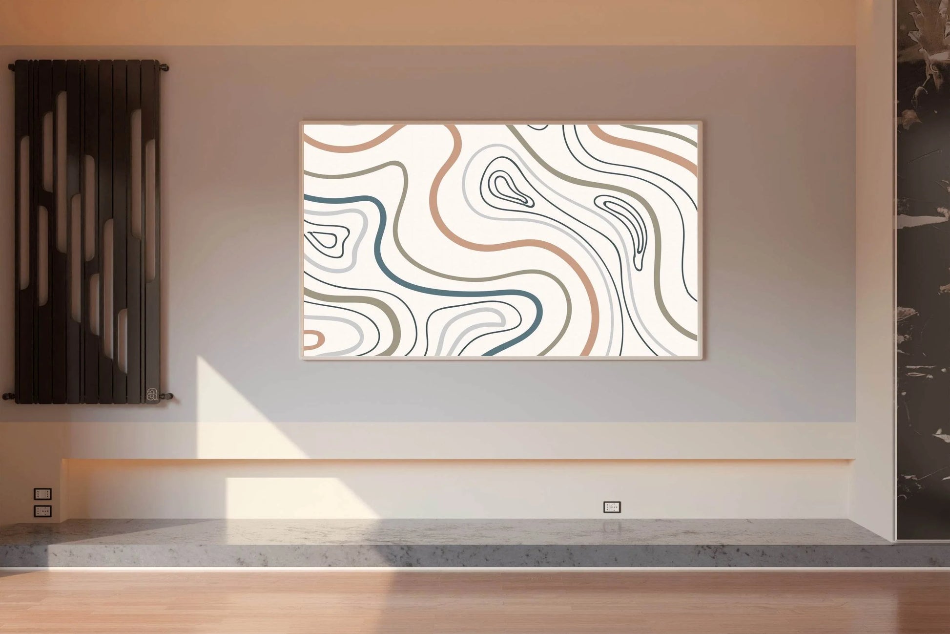 Earth Tone Pattern Background Abstract Wall Art - beink online art store