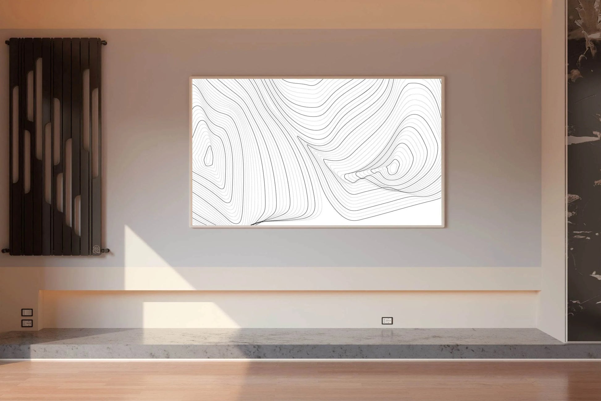 Curved Lines Wall Art - beink online art store