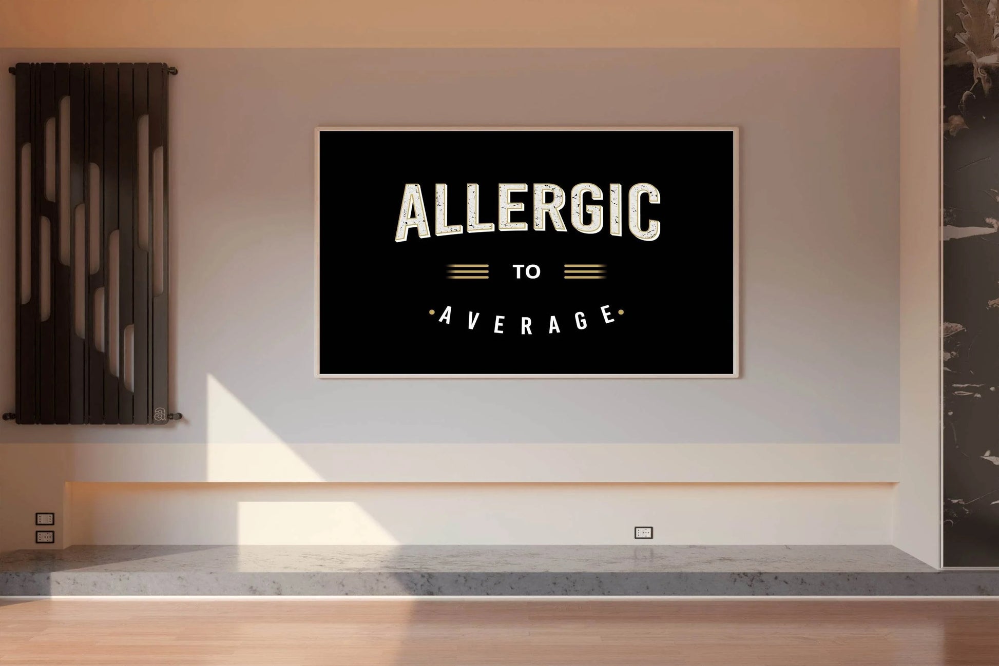 Allergic to Average Motivational Wall Art - beink online art store