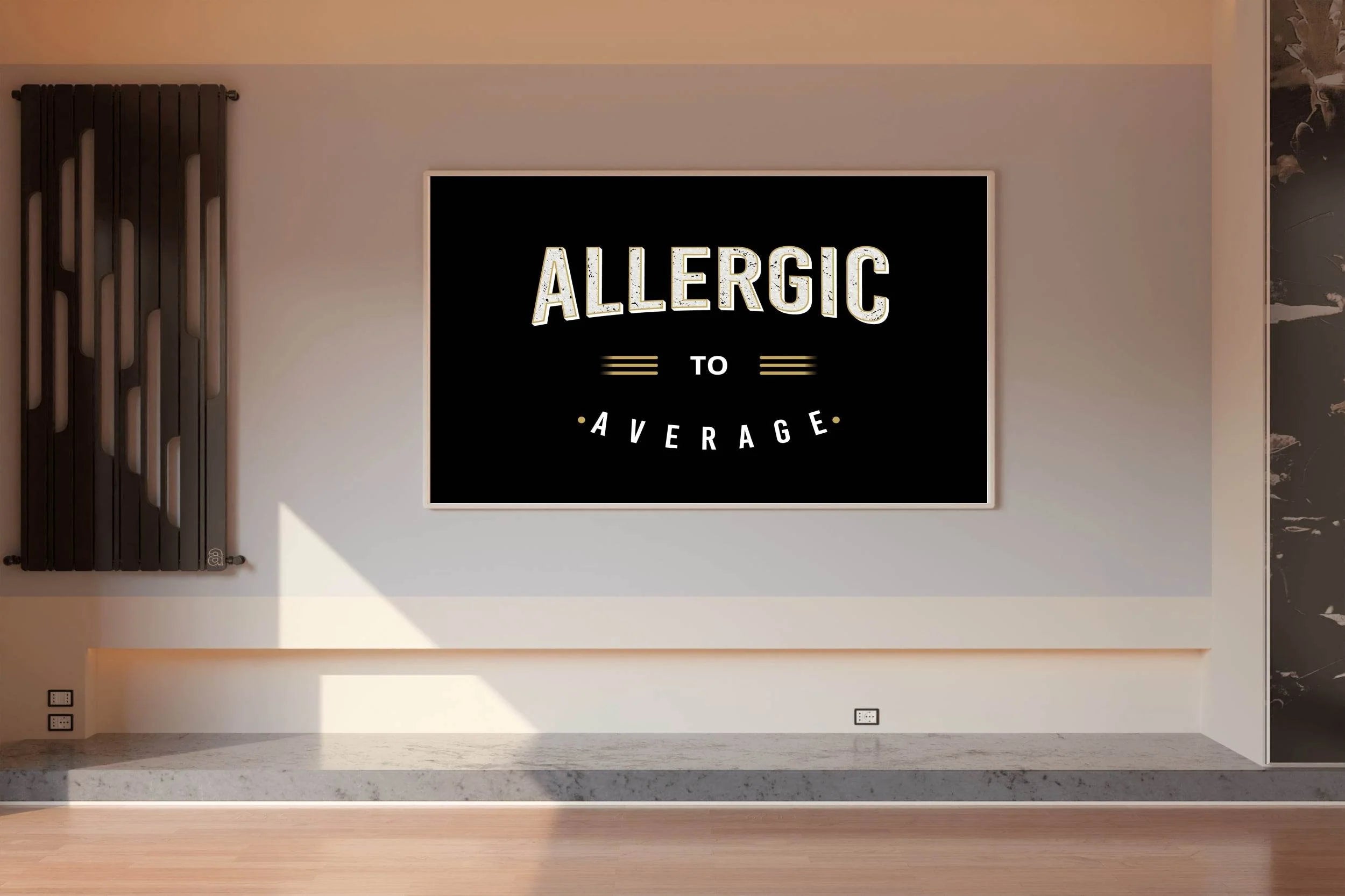 Allergic to Average Motivational Wall Art - beink online art store