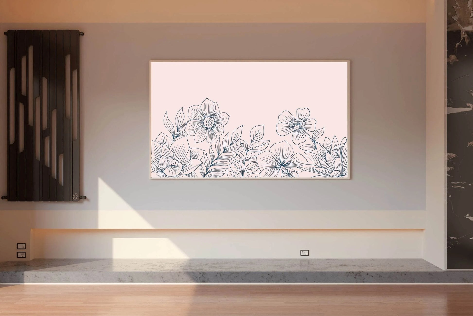 Gypsophila Flower Branch Wall Art - beink online art store