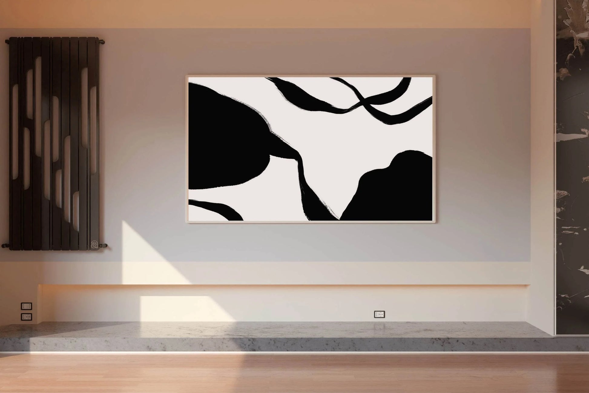 Ink Blot Abstraction Modern Wall Art - beink online art store