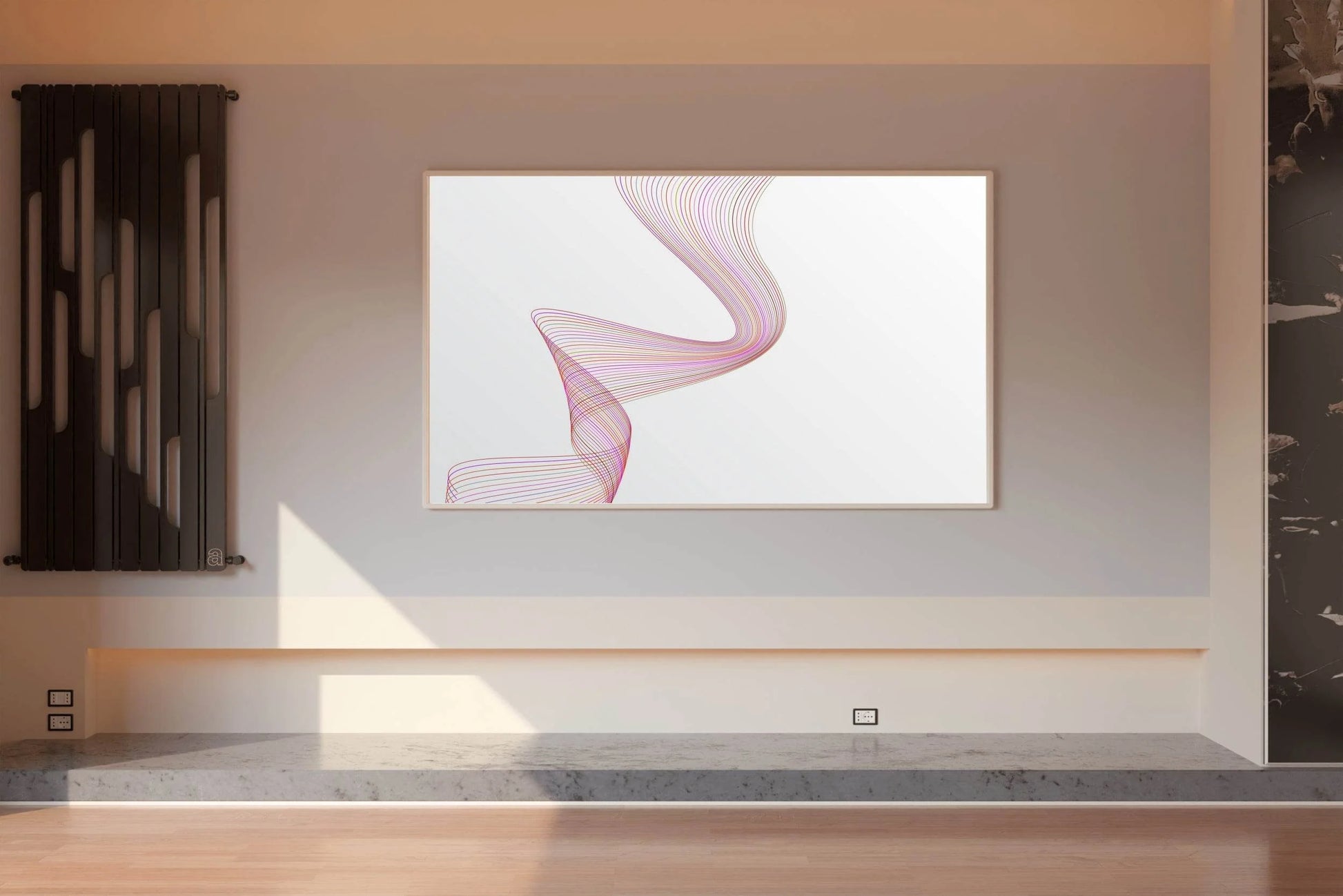 Wrapped Diagonal Stripped Abstract Wall Art - beink online art store
