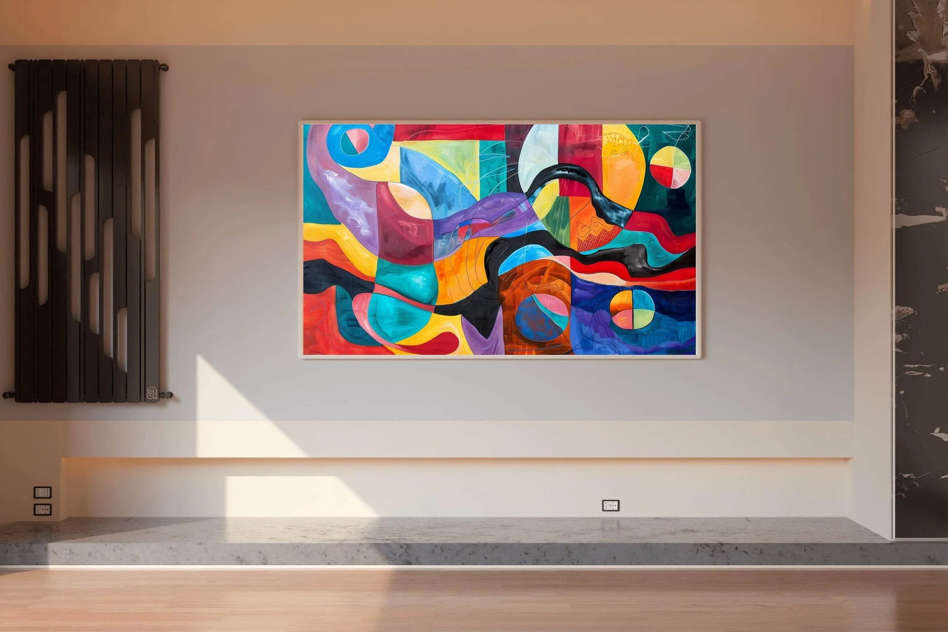 Geometric Shapes And Lines Painting Wall Art - beink online art store
