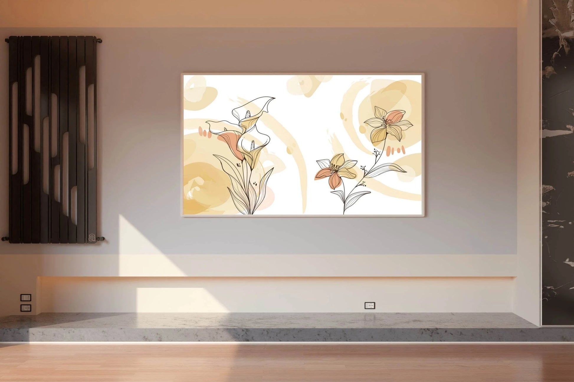 Flower Calla Lily Line Art - beink online art store