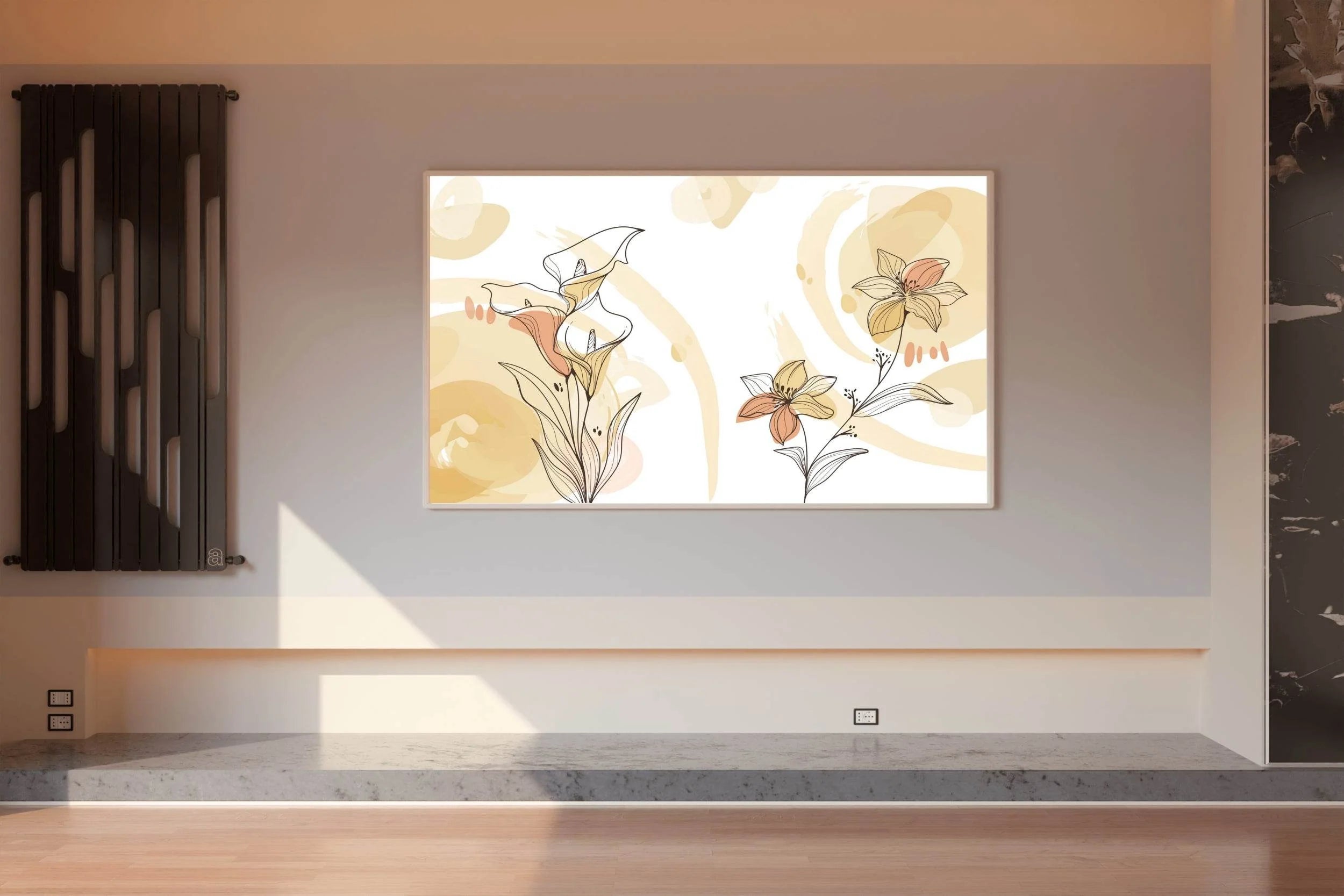 Flower Calla Lily Line Art - beink online art store