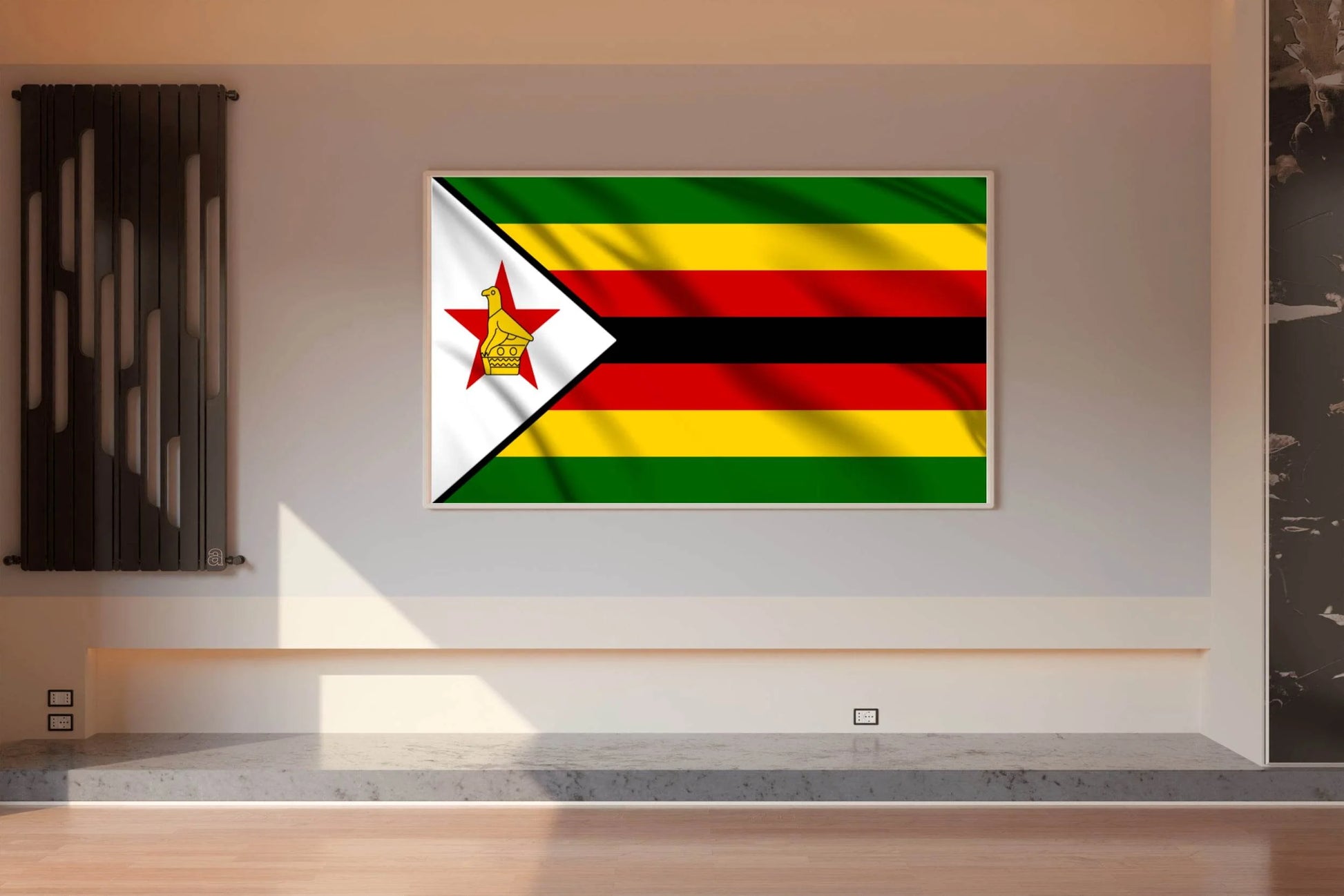 Zimbabwe National Flag Wall Art - beink online art store