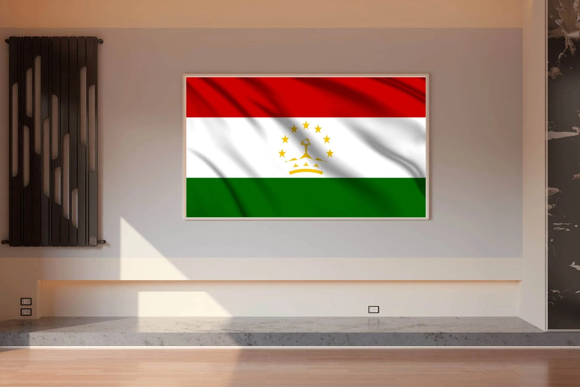 Tajikistan National Flag Wall Art - beink online art store