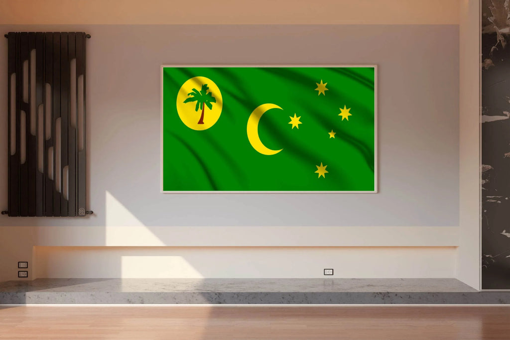 Cocos Islands Flag Wall Art - beink online art store