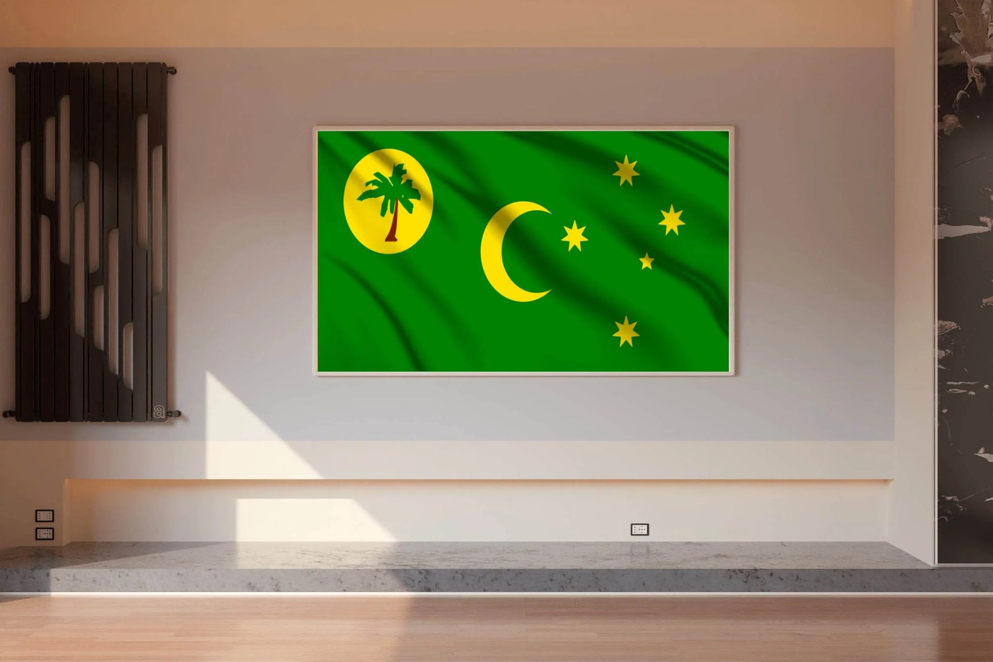 Cocos Islands Flag Wall Art - beink online art store