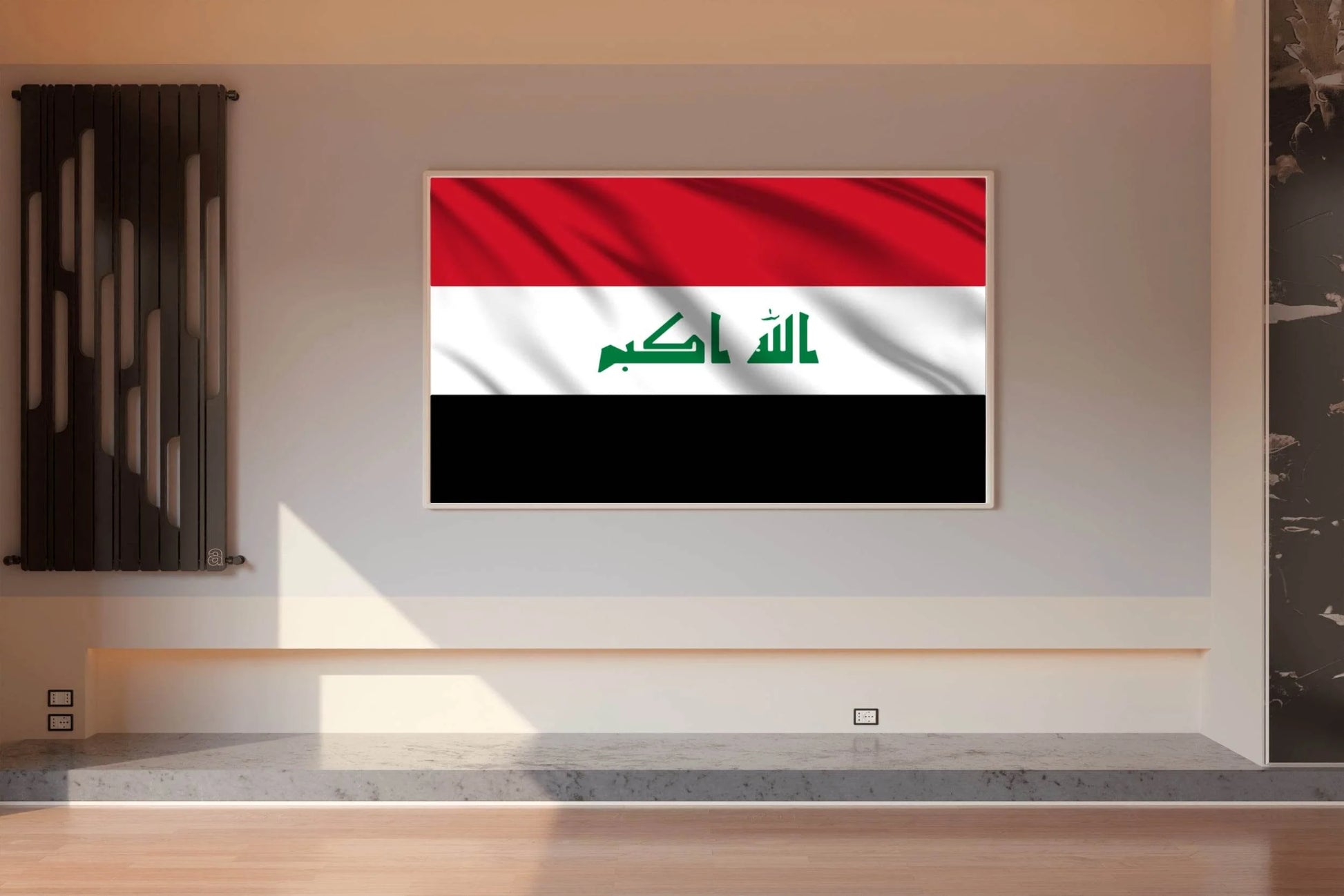 Iraq National Flag Wall Art - beink online art store